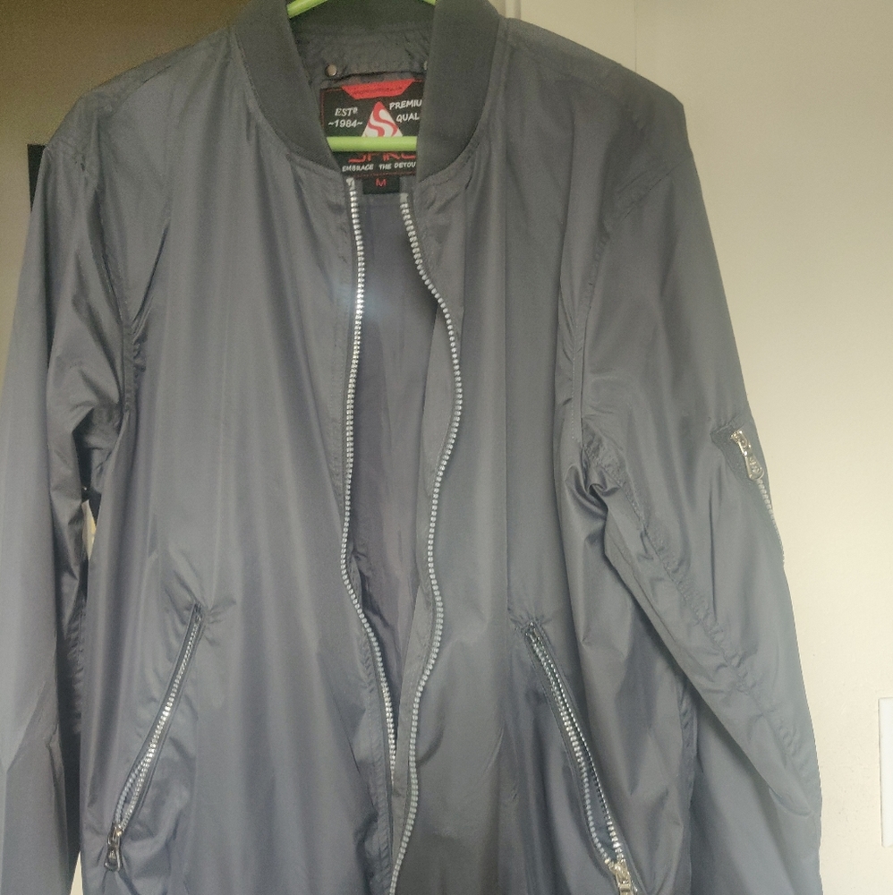 Grey Bomber Jacket